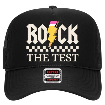 Motivational Testing Day For Teacher Student Rock The Test  Trucker Hat