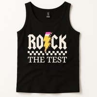 Motivational Testing Day For Teacher Student Rock The Test  Tank Top