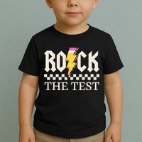 Motivational Testing Day For Teacher Student Rock The Test  Toddler T-Shirt