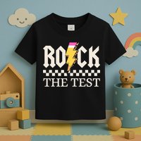 Motivational Testing Day For Teacher Student Rock The Test  Toddler T-Shirt