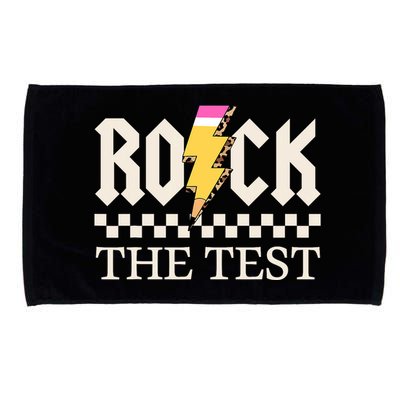 Motivational Testing Day For Teacher Student Rock The Test  Microfiber Hand Towel