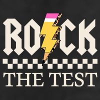 Motivational Testing Day For Teacher Student Rock The Test  Microfiber Hand Towel