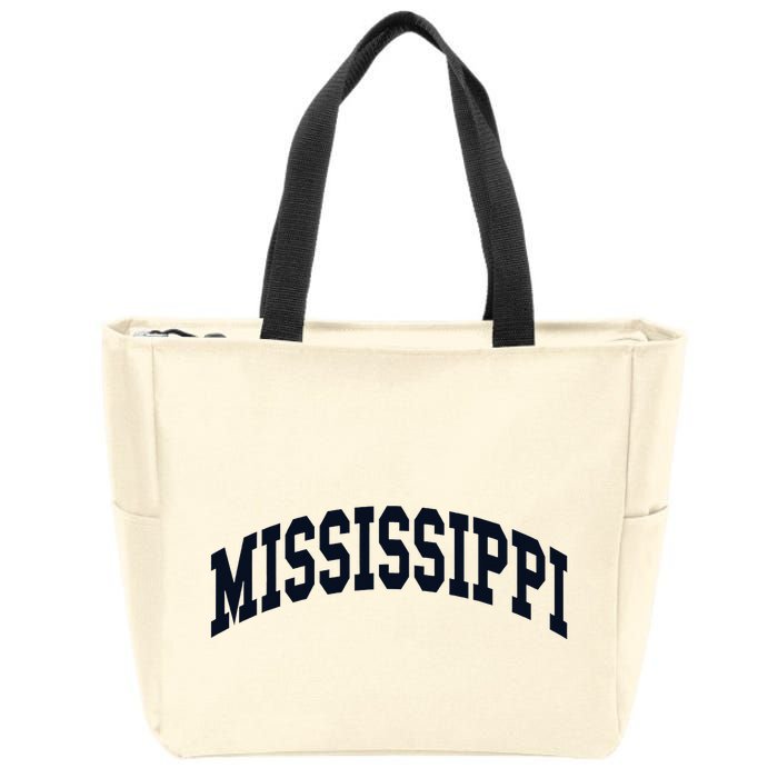 Mississippi Throwback Design Classic Zip Tote Bag