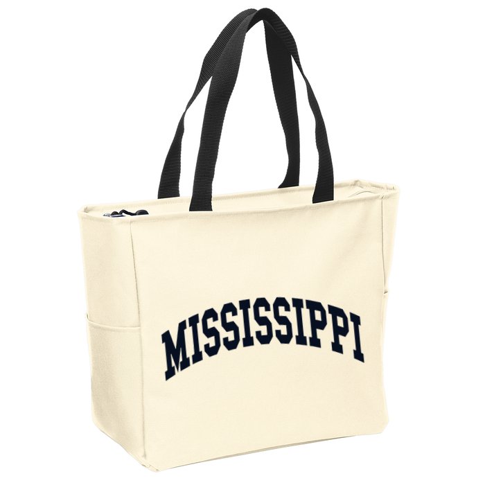 Mississippi Throwback Design Classic Zip Tote Bag