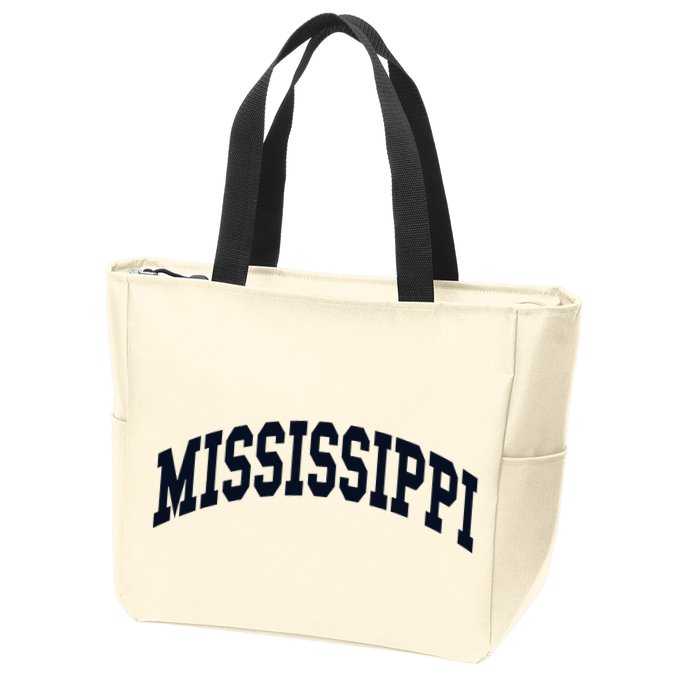 Mississippi Throwback Design Classic Zip Tote Bag