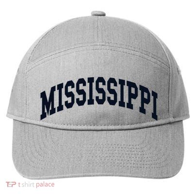 Mississippi Throwback Design Classic 7-Panel Snapback Hat