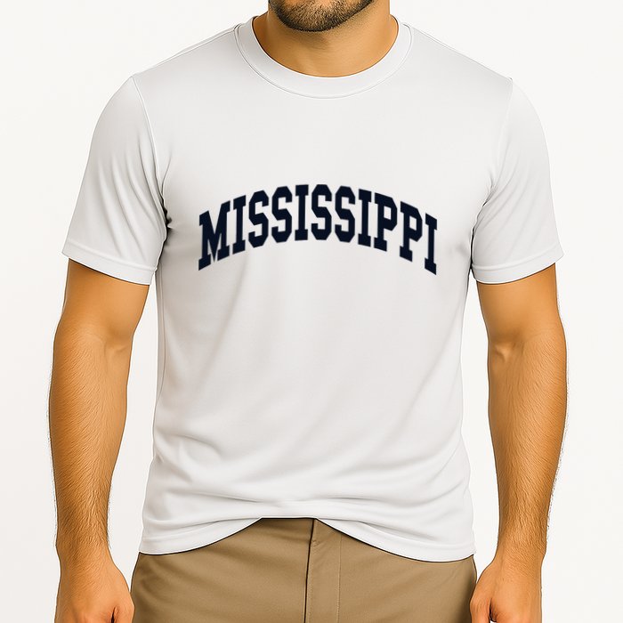 Mississippi Throwback Design Classic Cooling Performance Crew T-Shirt