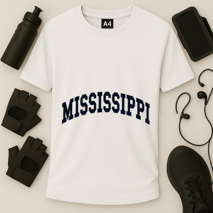 Mississippi Throwback Design Classic Cooling Performance Crew T-Shirt
