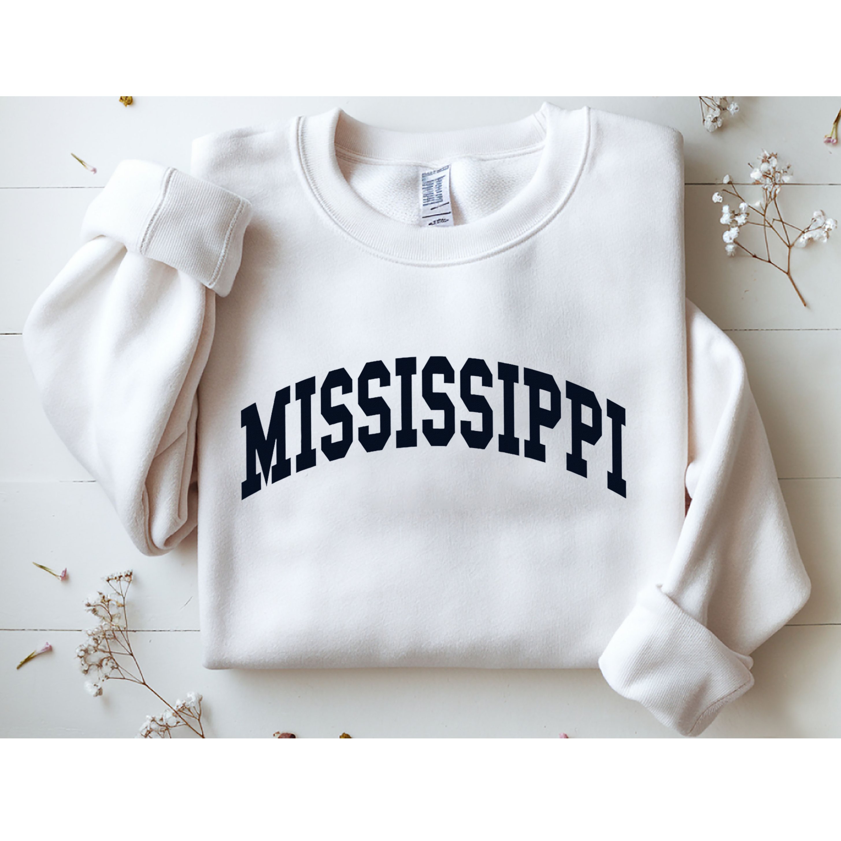 Mississippi Throwback Design Classic Sweatshirt