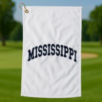 Mississippi Throwback Design Classic Golf Towel