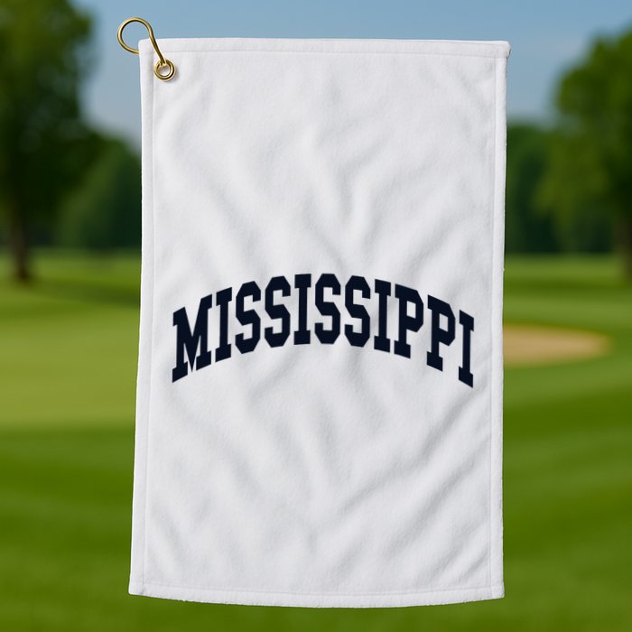 Mississippi Throwback Design Classic Golf Towel
