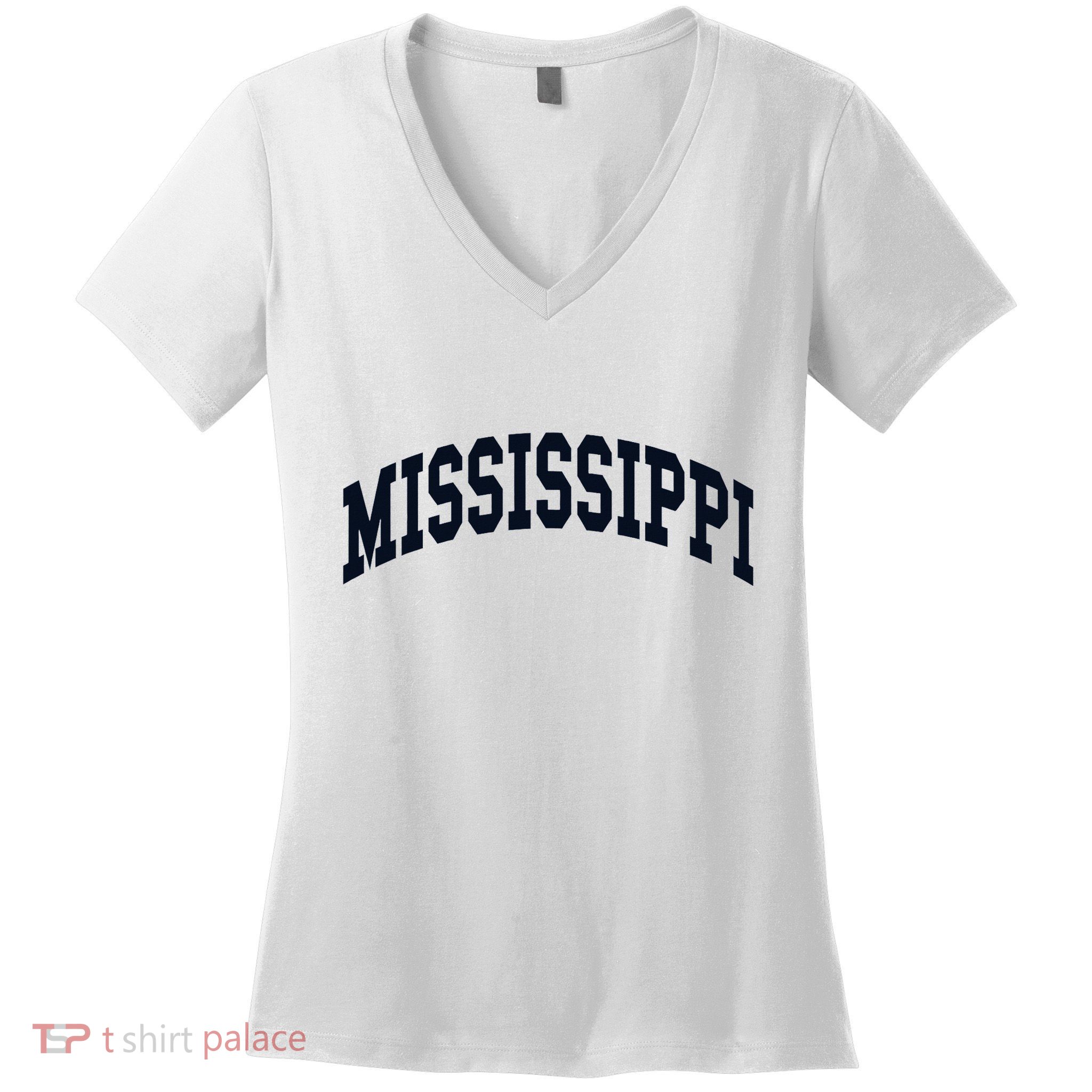 Mississippi Throwback Design Classic Women's V-Neck T-Shirt