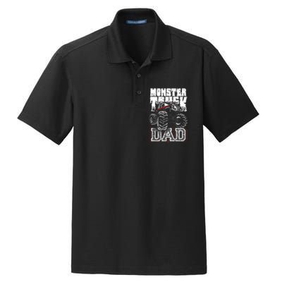 Monster Truck Dad Dry Zone Grid Polo