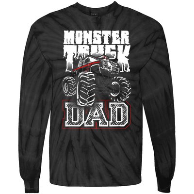 Monster Truck Dad Tie-Dye Long Sleeve Shirt