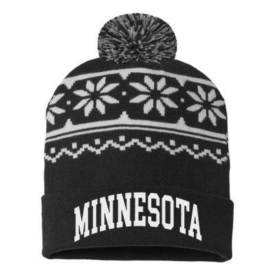 Minnesota Throwback Design Classic USA-Made Snowflake Beanie