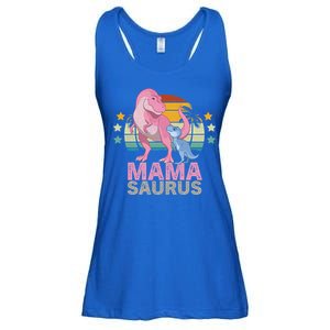 Mamasaurus Trex Dinosaur Mama Saurus Great Gift Ladies Essential Flowy Tank