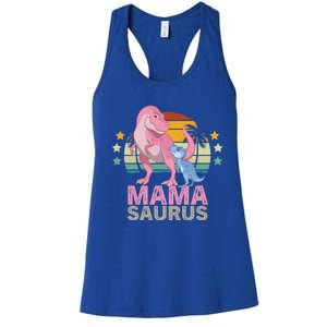 Mamasaurus Trex Dinosaur Mama Saurus Great Gift Women's Racerback Tank