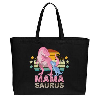 Mamasaurus Trex Dinosaur Mama Saurus Great Gift Cotton Canvas Jumbo Tote