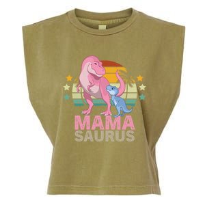 Mamasaurus Trex Dinosaur Mama Saurus Great Gift Garment-Dyed Women's Muscle Tee