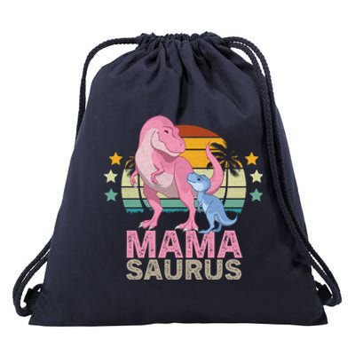 Mamasaurus Trex Dinosaur Mama Saurus Great Gift Drawstring Bag