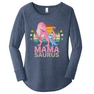 Mamasaurus Trex Dinosaur Mama Saurus Great Gift Women's Perfect Tri Tunic Long Sleeve Shirt