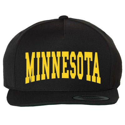 Minnesota Throwback Design Classic Wool Snapback Cap
