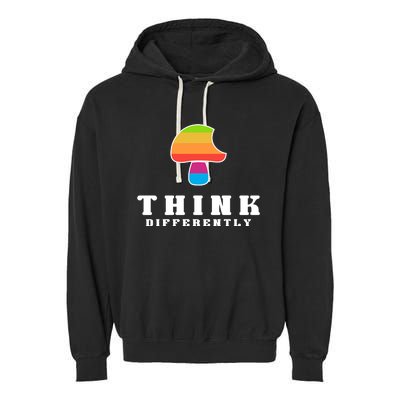 Mushroom Think Different Garment-Dyed Fleece Hoodie