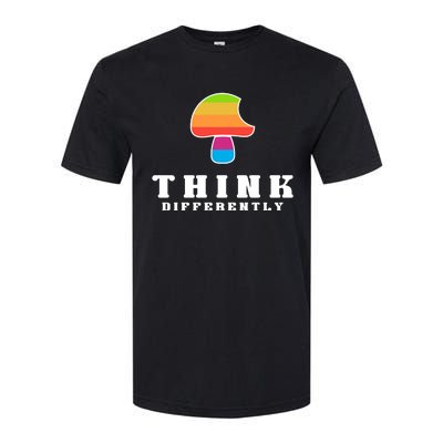 Mushroom Think Different Softstyle CVC T-Shirt