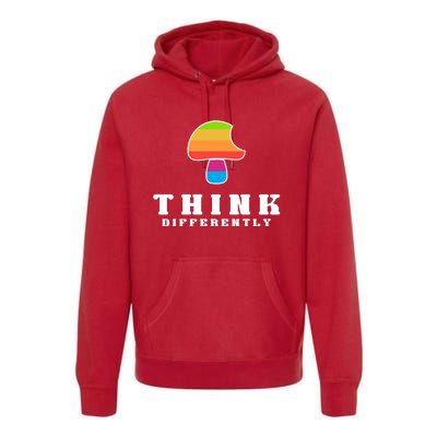 Mushroom Think Different Premium Hoodie