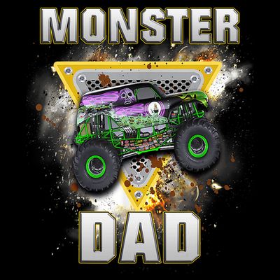 Monster Truck Dad Monster Truck Are My Jam Truck Lovers T-Shirt
