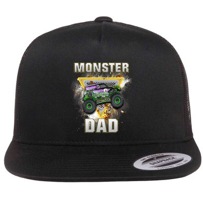 Monster Truck Dad Monster Truck Are My Jam Truck Lovers Flatbill Hat