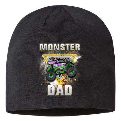 Monster Truck Dad Monster Truck Are My Jam Truck Lovers Sustainable Beanie