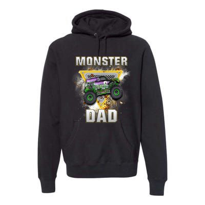 Monster Truck Dad Monster Truck Are My Jam Truck Lovers Premium Hoodie