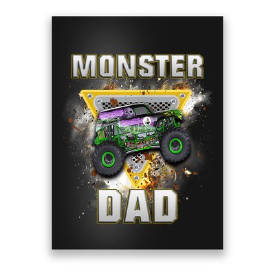 Monster Truck Dad Monster Truck Are My Jam Truck Lovers Poster