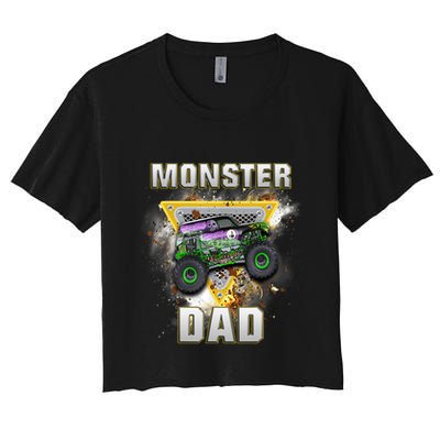 Monster Truck Dad Monster Truck Are My Jam Truck Lovers Crop Top