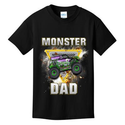 Monster Truck Dad Monster Truck Are My Jam Truck Lovers Kids T-Shirt