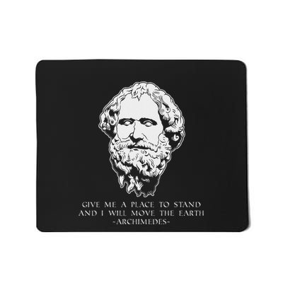 Move The Earth Greek Mathematician Archimedes Mousepad