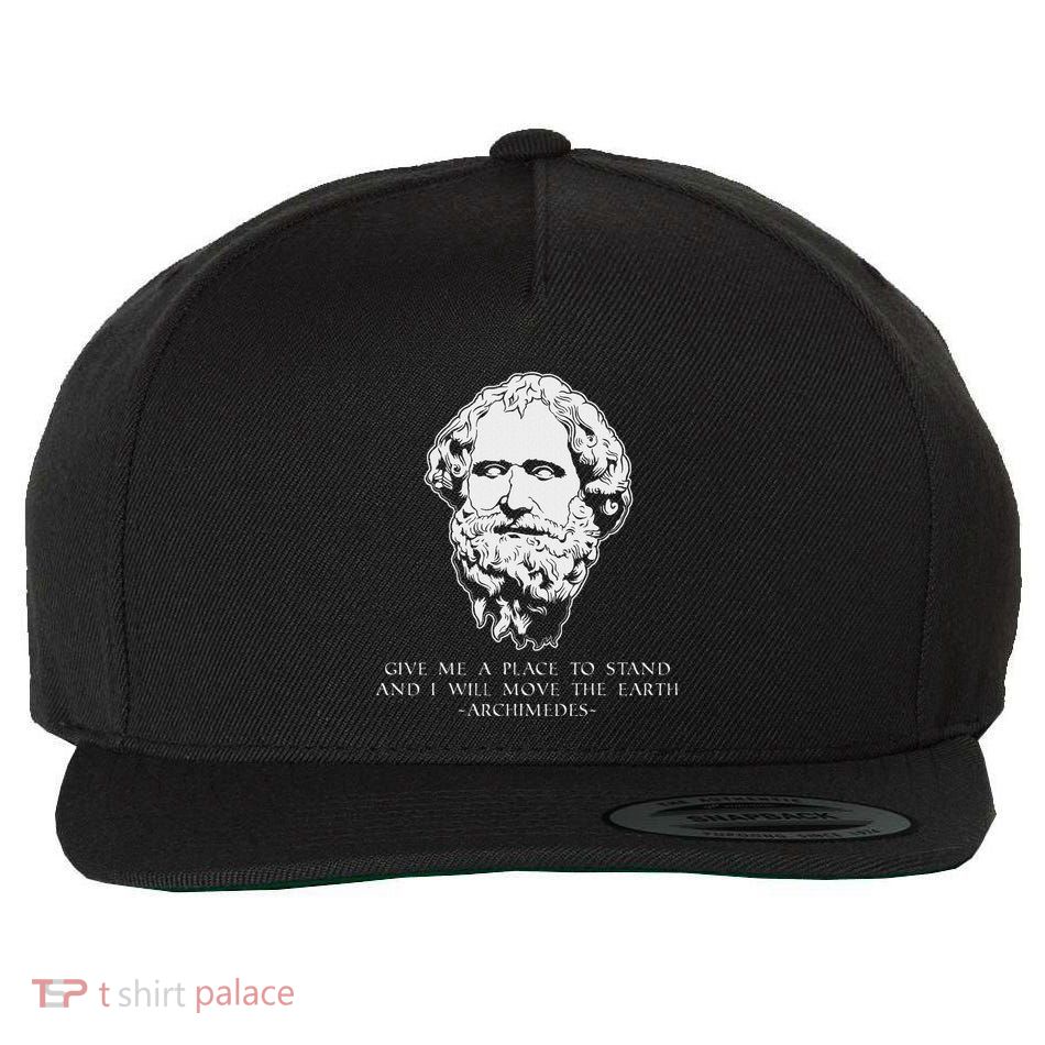 Move The Earth Greek Mathematician Archimedes Wool Snapback Cap