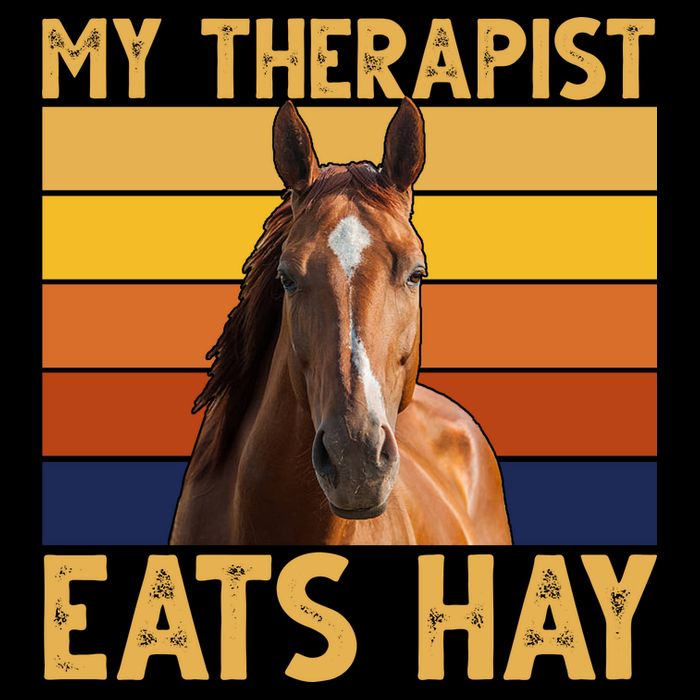 My Therapist Eats Hay Funny Horse Lover City Backpack