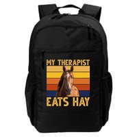 My Therapist Eats Hay Funny Horse Lover Backpack