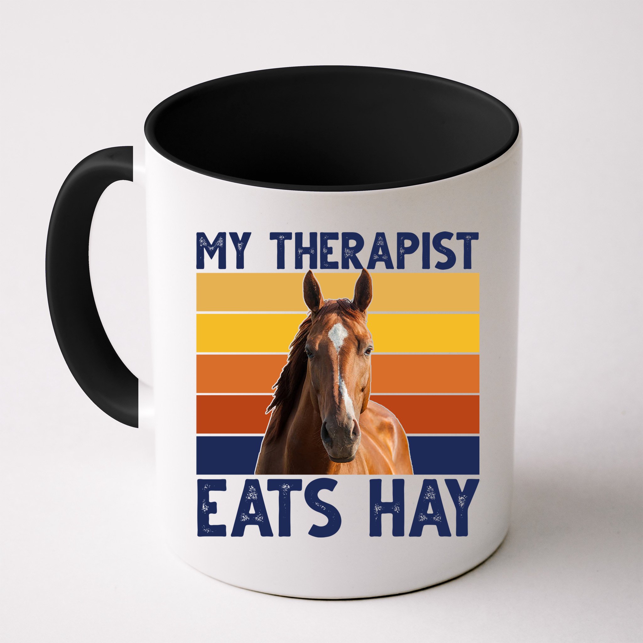 My Therapist Eats Hay Funny Horse Lover Mug