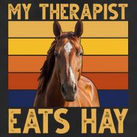 My Therapist Eats Hay Funny Horse Lover Beanie