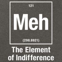 Meh The Elet Of Indifference Gift Cotton Canvas Backpack
