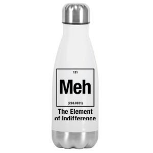 Meh The Elet Of Indifference Gift Stainless Steel Insulated Water Bottle