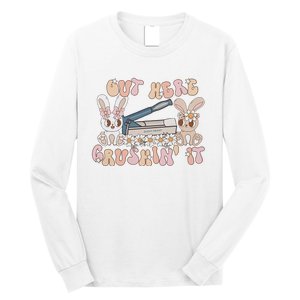 Med Tech Easter Nurse Retro Medication Aide Long Sleeve Shirt