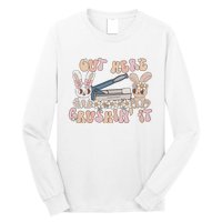 Med Tech Easter Nurse Retro Medication Aide Long Sleeve Shirt