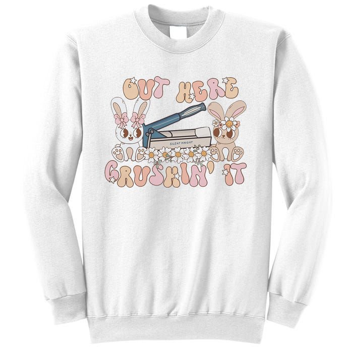 Med Tech Easter Nurse Retro Medication Aide Sweatshirt