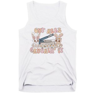 Med Tech Easter Nurse Retro Medication Aide Tank Top