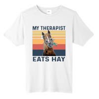 My Therapist Eats Hay Funny Horse Lover Tall Fusion ChromaSoft Performance T-Shirt