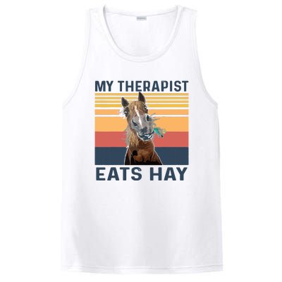 My Therapist Eats Hay Funny Horse Lover PosiCharge Competitor Tank